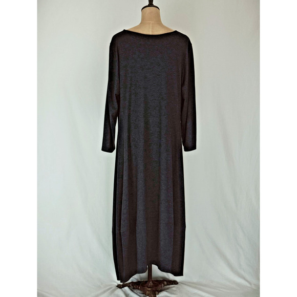 COMFY USA 1X Charcoal Heathered Grey Dress BEAUTIFUL ON!!! 1X Balloon #0080 - Picture 3 of 8
